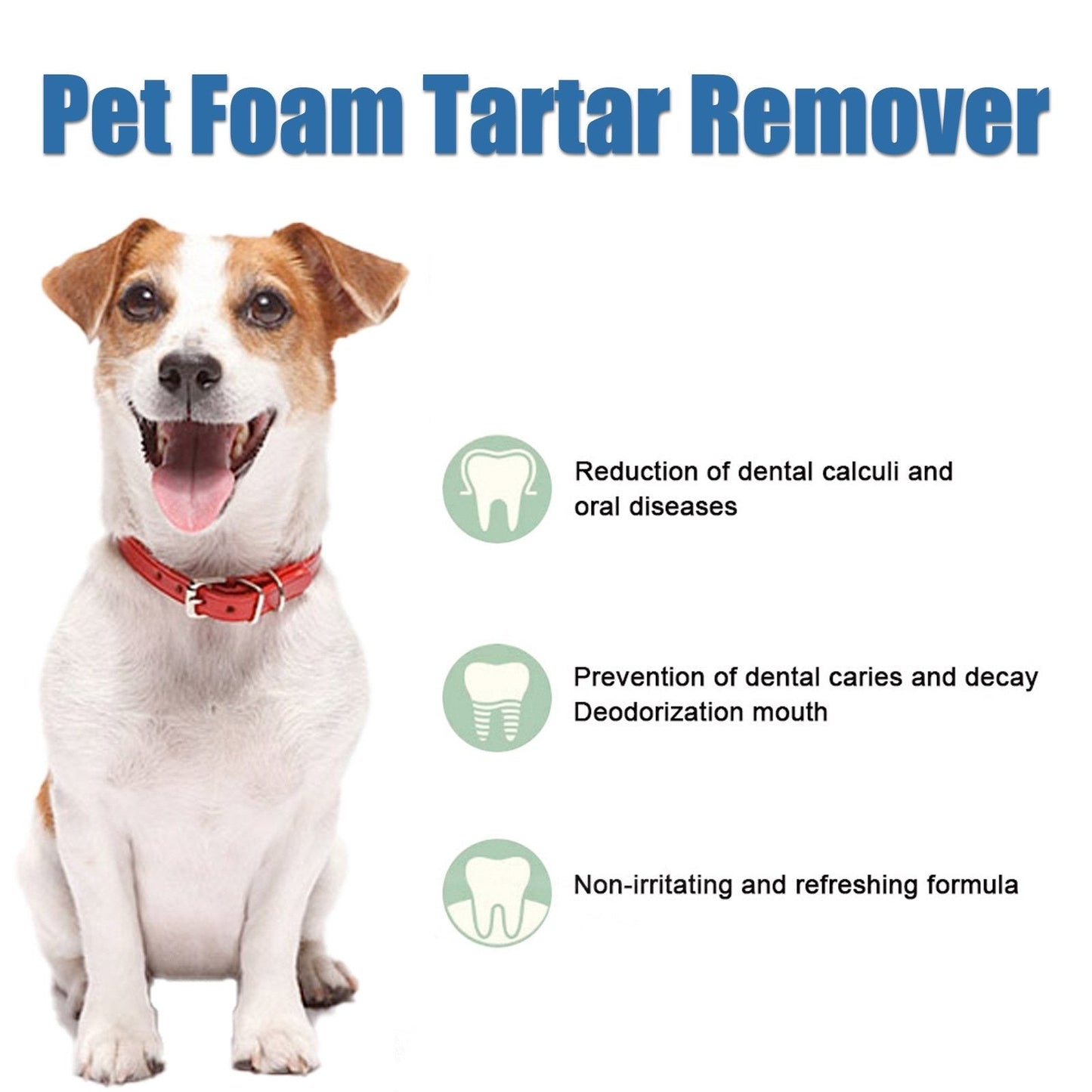 🔥Pet Tartar Remover Foam – Fresh Breath & Healthy Teeth, No Brushing Needed