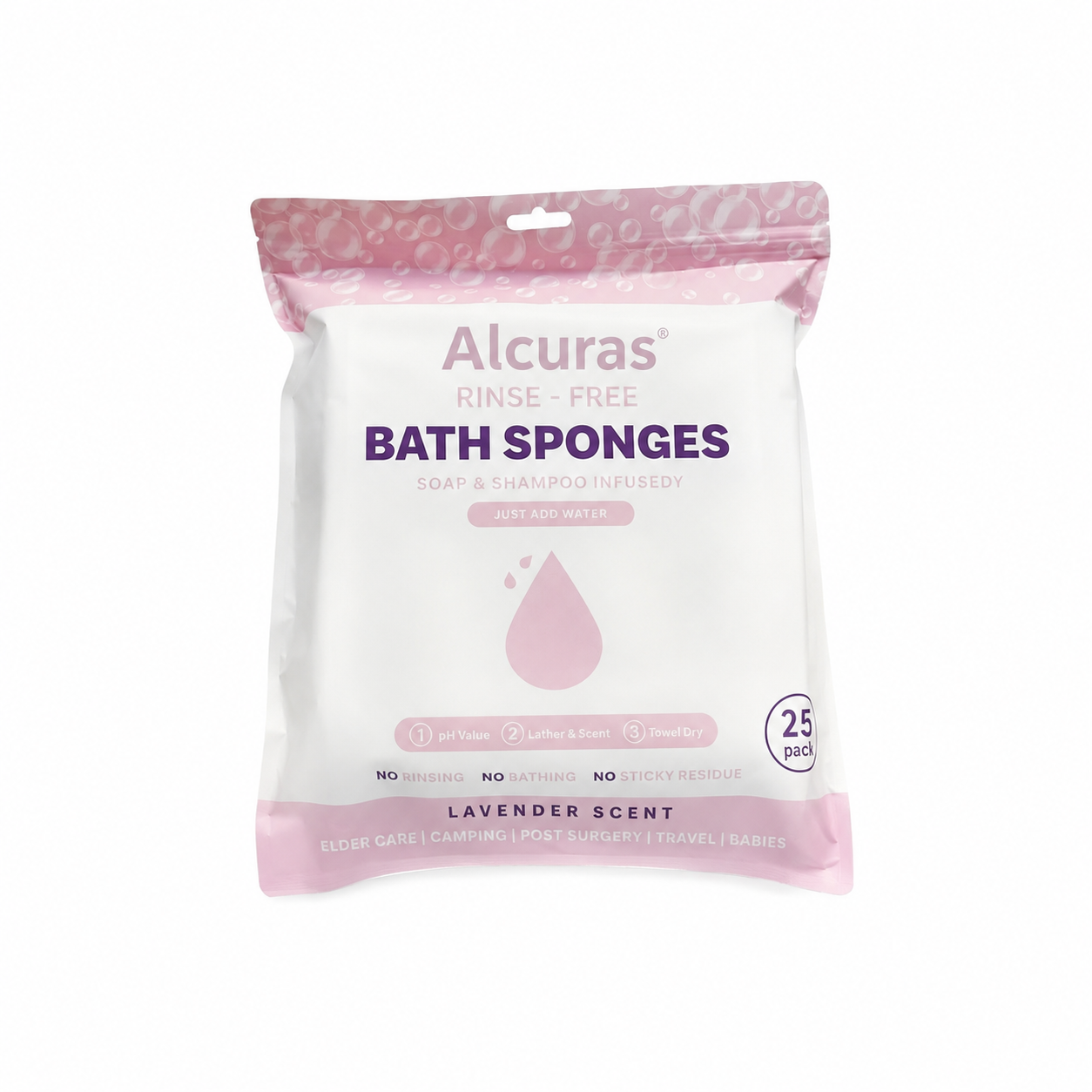 🏆Flash Sale⚡ 50K+🌈Disposable Rinse-Free Bathing Wipes🧼