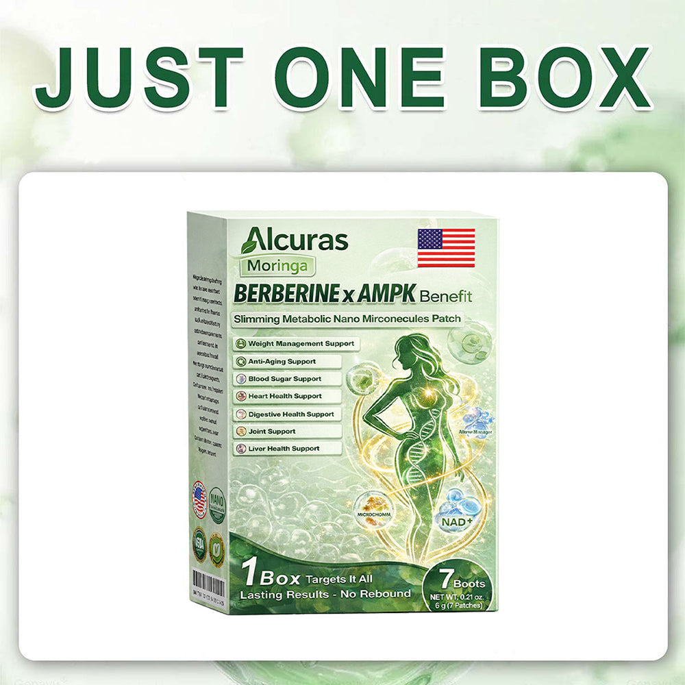 Alcuras® Moringa 8-Benefit Slimming & Metabolic Nano Microneedle(changes in 7 days) For obesity, Loose Skin,diabetes, sleep apnea, joint issues, and more