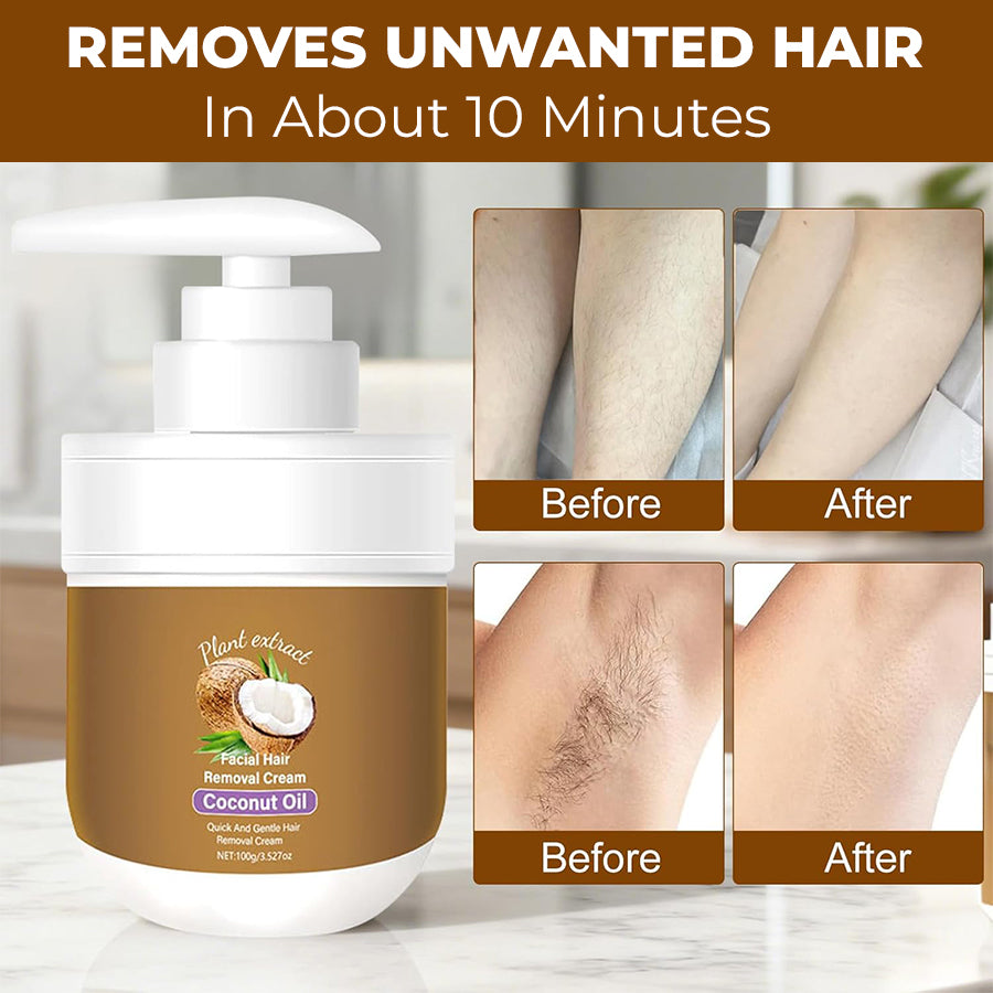 🔥Last Day 50% OFF🔥 Gentle Coconut Oil Hair Removal Cream