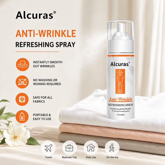 ⏳LAST DAY: 2 for the price of 1!!🔥Instant anti-wrinkle spray for fabrics