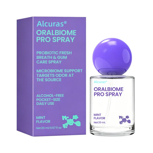 ✨FRESH-BREATH UPGRADE FOR DAILY USE 💜 Alcuras® OralBiome Pro Spray 🦷 Probiotic Support for Fresh Breath, Gum Comfort & Oral Balance ✨