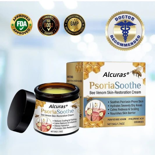 Alcuras® PsoriaSoothe Bee Venom Skin-Restoration Cream