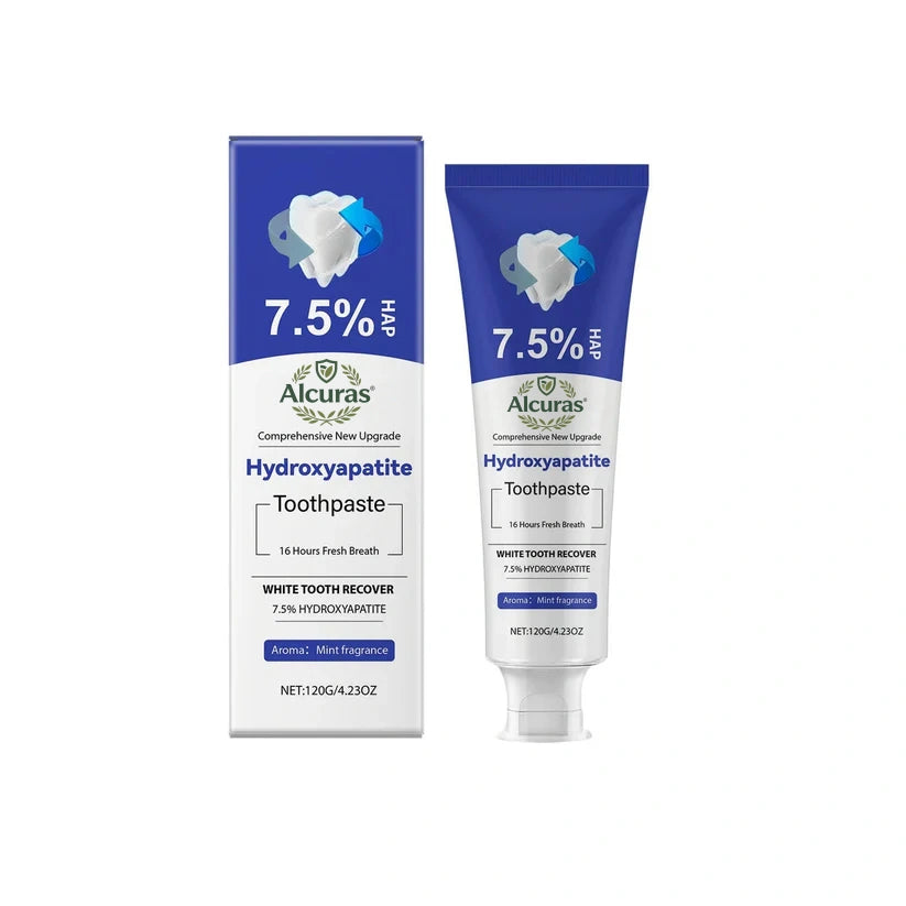 💥Hot Listing 🔥Hydroxyapatite Toothpaste 7.5% for Enamel Repair & Teeth Whitening Refreshing Flavor Fluorid