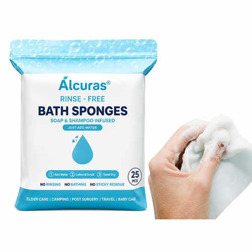 🏆Flash Sale⚡ 50K+🌈Disposable Rinse-Free Bathing Wipes🧼