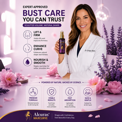 Alcuras® MaxCurve Multi-Zone Sculpting Oil – Lift, Volume & Curve for Bust & Butt
