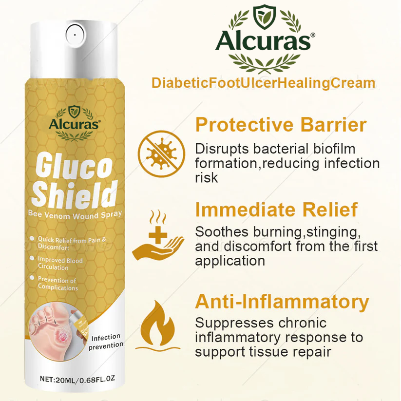 🔥Alcuras® GlucoShield Bee Venom Wound Spray