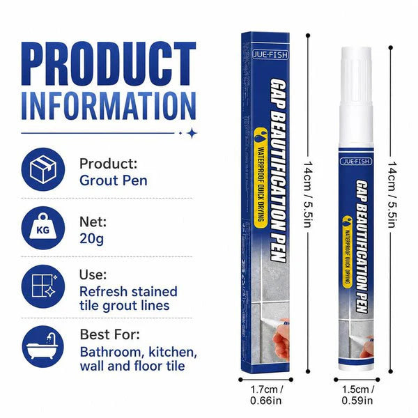 🖌️Tile Grout Repair Marker Pen✨Renew Your Tile Grout in Seconds – Waterproof, Precision Marker for Home Renovation! ✨