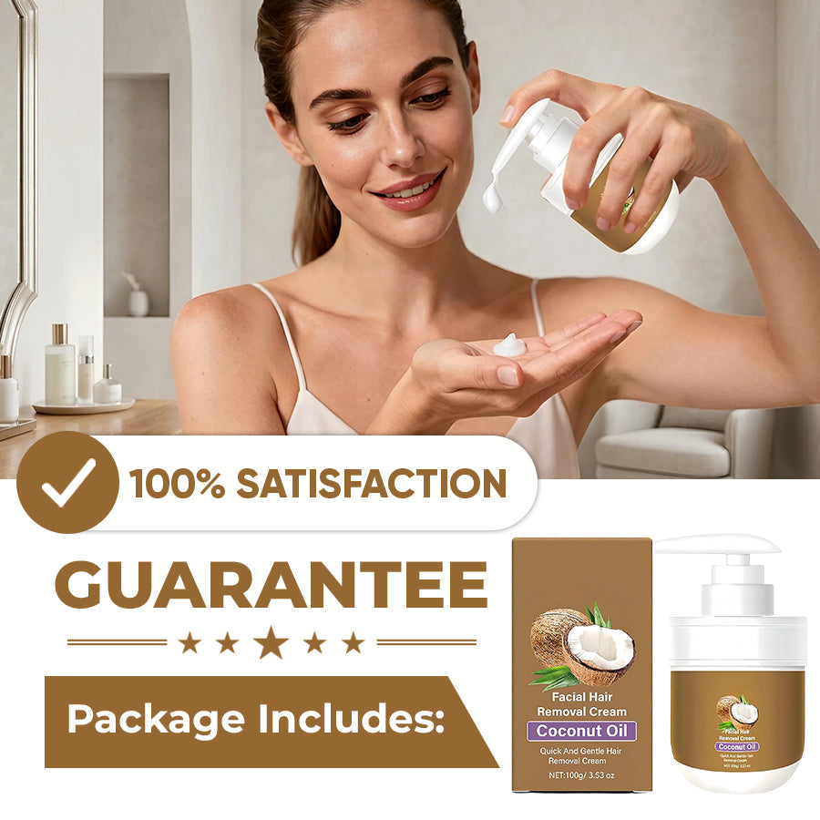 🔥Last Day 50% OFF🔥 Gentle Coconut Oil Hair Removal Cream