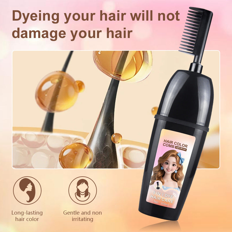 🔥Last Day 50% OFF🧴3-in-1 herbal hair coloring comb