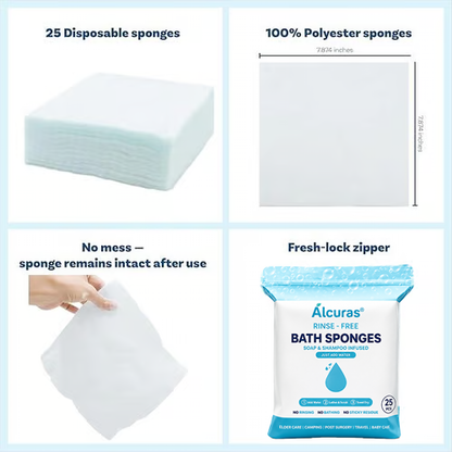 🏆Flash Sale⚡ 50K+🌈Disposable Rinse-Free Bathing Wipes🧼