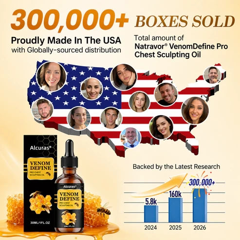 🔥 MEN’S CHEST-CONTOUR UPGRADE💪 Alcuras® VenomDefine Pro Chest Sculpting Oil 🐝 Daily Bee Venom Support for a Firmer-Looking, More Defined Chest🔥