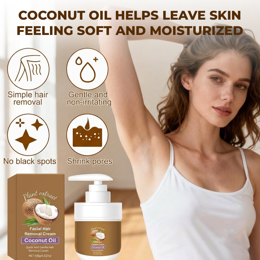 🔥Last Day 50% OFF🔥 Gentle Coconut Oil Hair Removal Cream