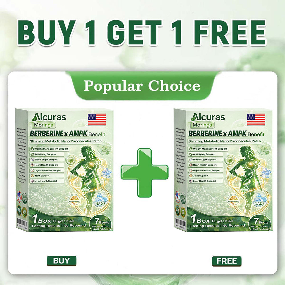 Alcuras® Moringa 8-Benefit Slimming & Metabolic Nano Microneedle（changes in 7 days)  For obesity, Loose Skin,diabetes, sleep apnea, joint issues, and more