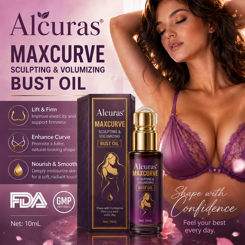 Alcuras® MaxCurve Multi-Zone Sculpting Oil – Lift, Volume & Curve for Bust & Butt