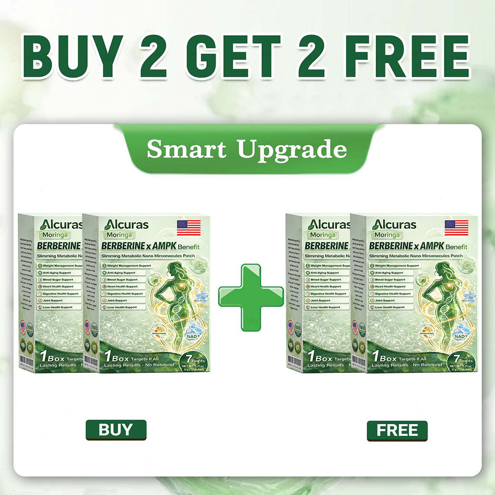 Alcuras® Moringa 8-Benefit Slimming & Metabolic Nano Microneedle（changes in 7 days)  For obesity, Loose Skin,diabetes, sleep apnea, joint issues, and more