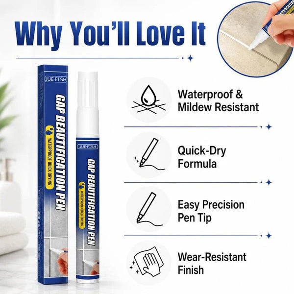 🖌️Tile Grout Repair Marker Pen✨Renew Your Tile Grout in Seconds – Waterproof, Precision Marker for Home Renovation! ✨