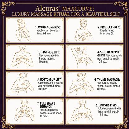 Alcuras® MaxCurve Multi-Zone Sculpting Oil – Lift, Volume & Curve for Bust & Butt