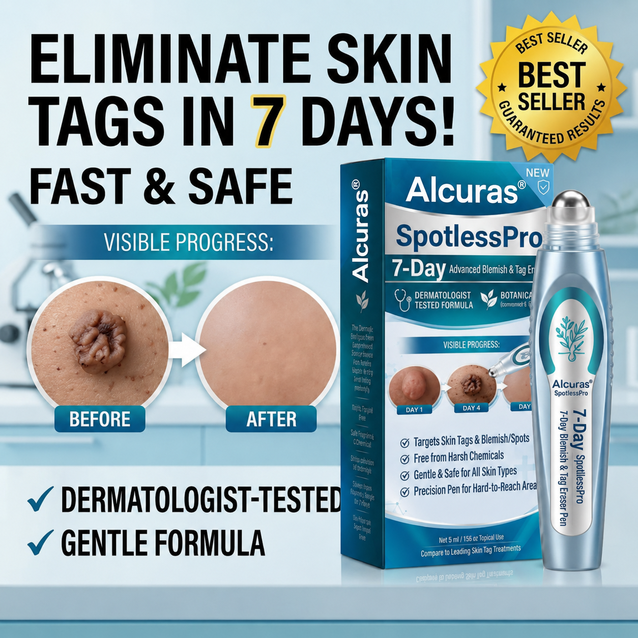 Alcuras® SpotlessPro 7-Day Advanced Blemish & Tag Eraser