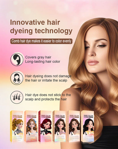 🔥Last Day 50% OFF🧴3-in-1 herbal hair coloring comb