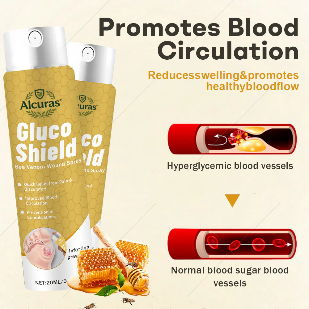 🔥Alcuras® GlucoShield Bee Venom Wound Spray