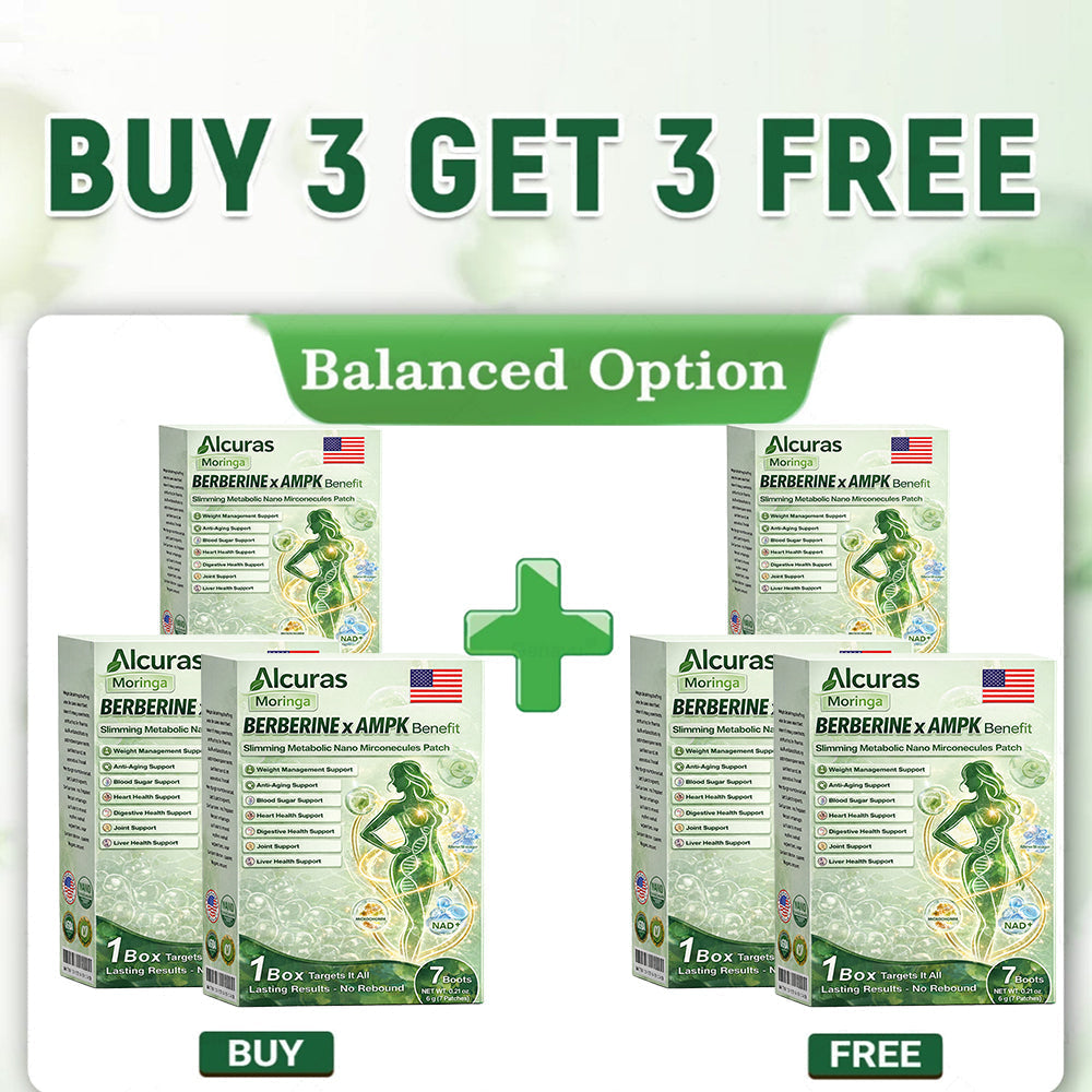 Alcuras® Moringa 8-Benefit Slimming & Metabolic Nano Microneedle（changes in 7 days)  For obesity, Loose Skin,diabetes, sleep apnea, joint issues, and more