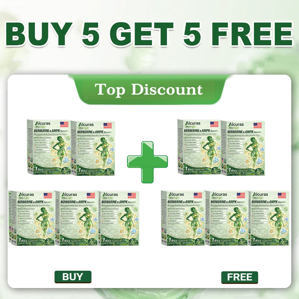 Alcuras® Moringa 8-Benefit Slimming & Metabolic Nano Microneedle（changes in 7 days)  For obesity, Loose Skin,diabetes, sleep apnea, joint issues, and more
