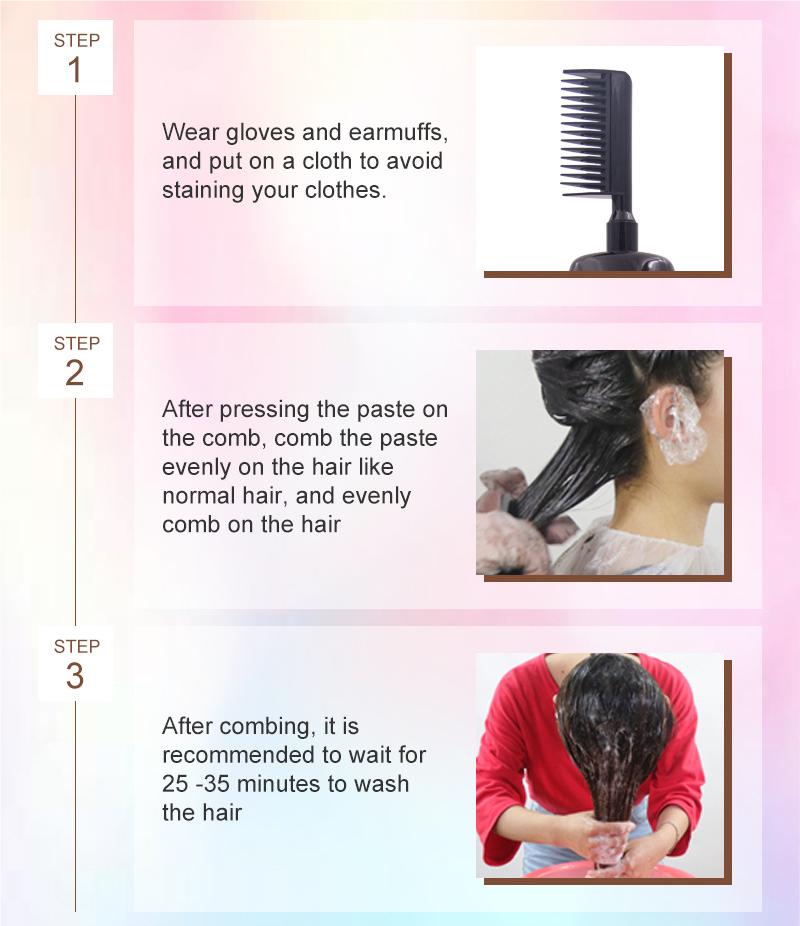 🔥Last Day 50% OFF🧴3-in-1 herbal hair coloring comb