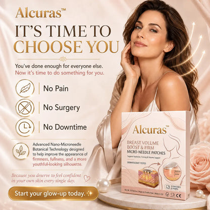 Alcuras®🥛Targeted Breast Enhancement Advanced Nano Microneedle Patch💃