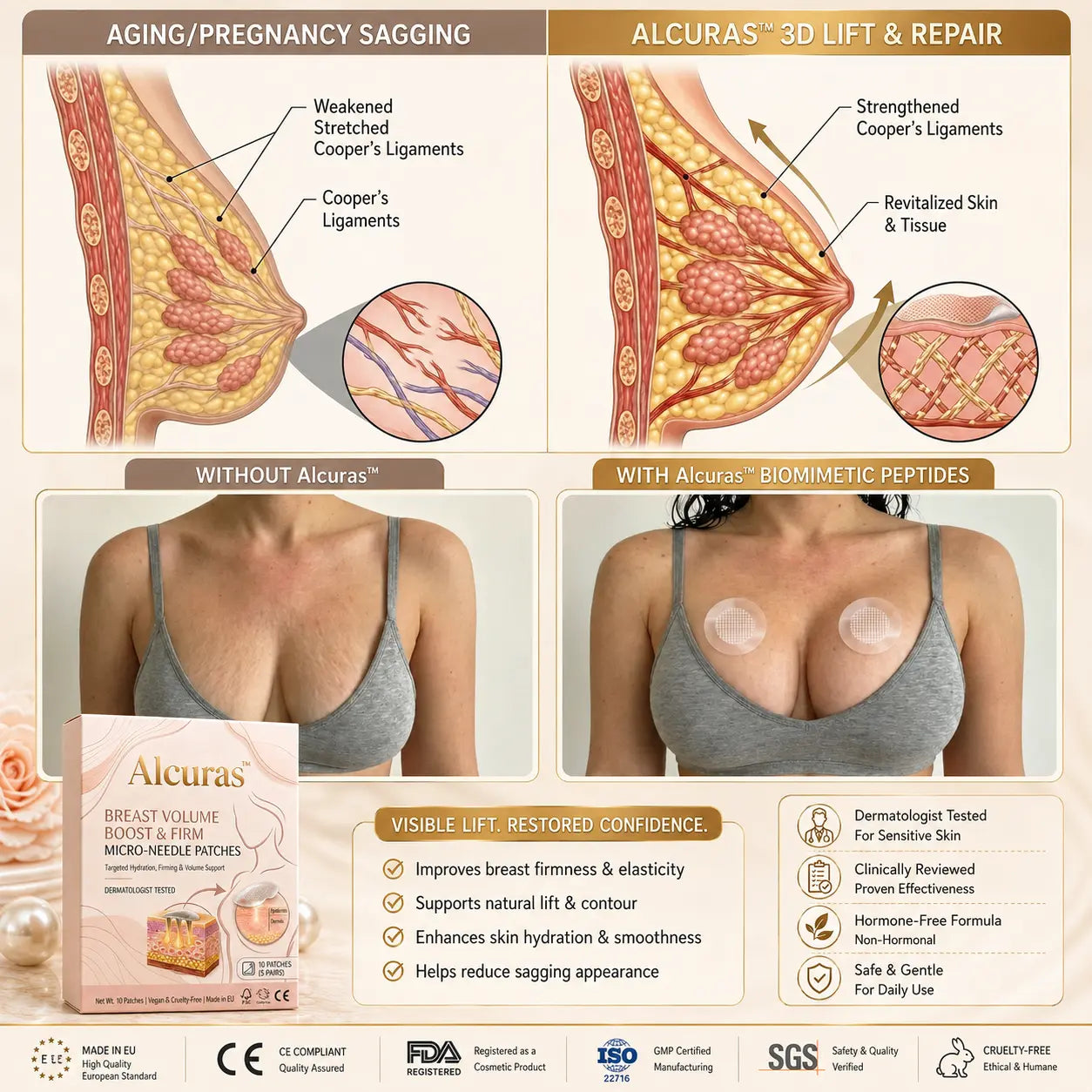 Alcuras®🥛Targeted Breast Enhancement Advanced Nano Microneedle Patch💃