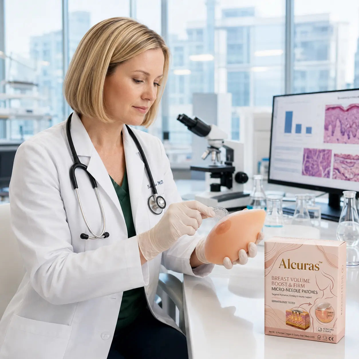 Alcuras®🥛Targeted Breast Enhancement Advanced Nano Microneedle Patch💃