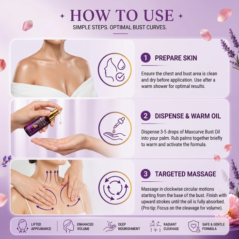 Alcuras® MaxCurve Multi-Zone Sculpting Oil – Lift, Volume & Curve for Bust & Butt
