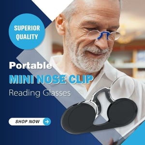Portable Mini Nose Clip Reading Glasses Pinch Nose Reading Glasses