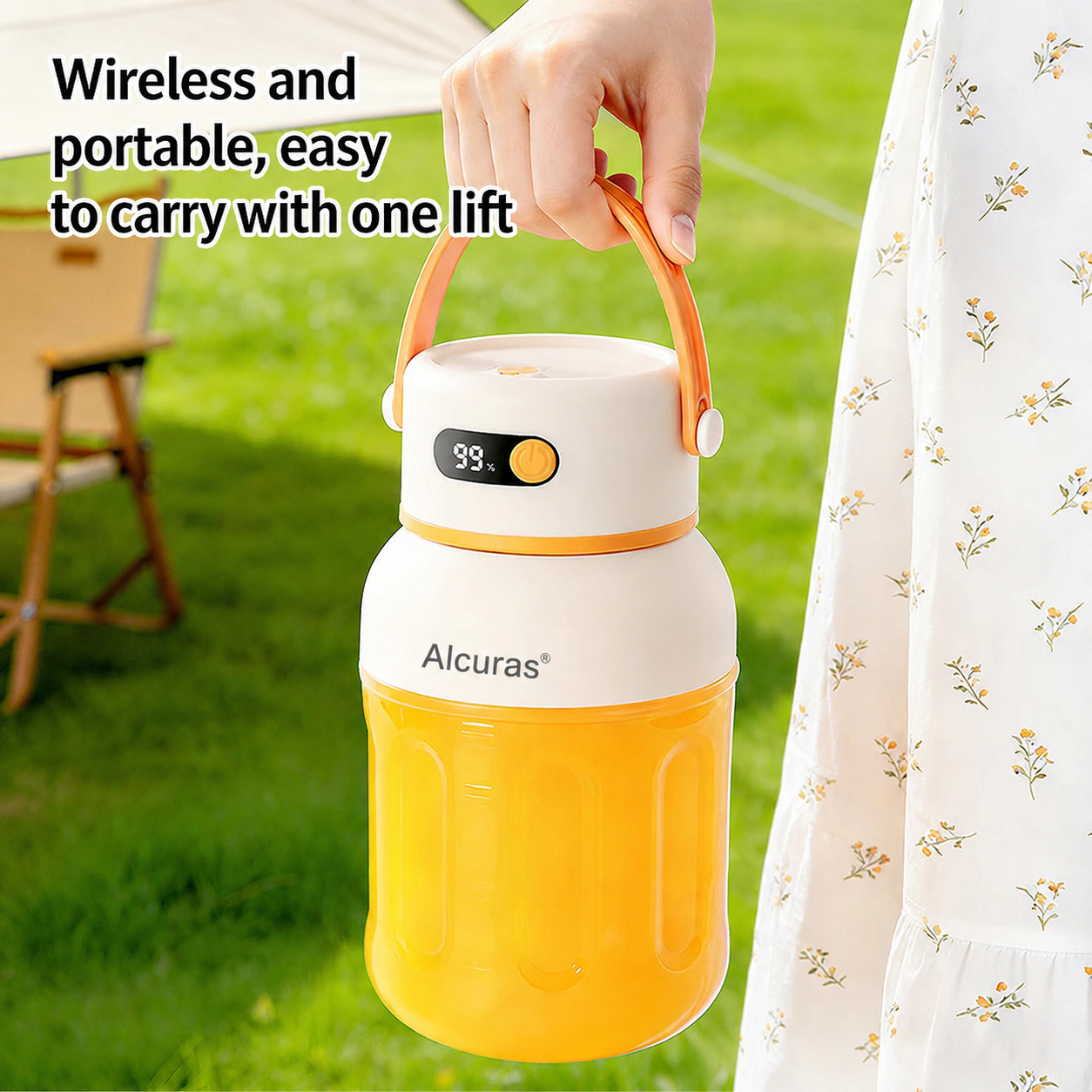 Portable Electric Juicer Cup with zero cord hassle 🥤: Drink fresh nutrient-rich smoothies without struggling with heavy blenders.🍓