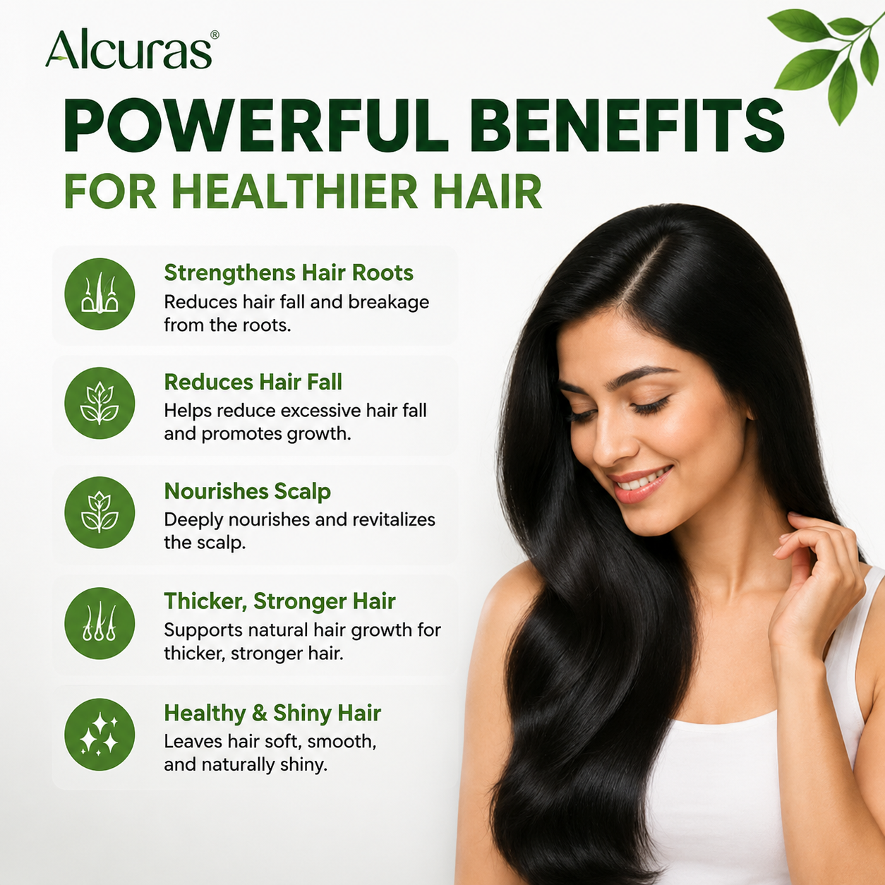Alcuras® Herbal Shampoo – Anti-Hair Thinning