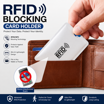 RFID Blocking Sleeves – Protect Your Cards from Electronic Theft (8-Pack)