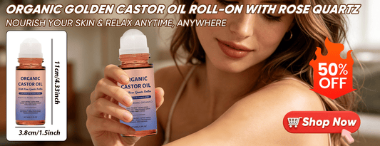 Alcuras® Organic Golden Castor Oil Roll-On with Rose Quartz