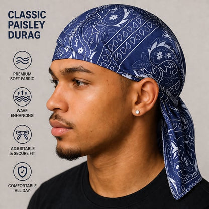 Last day 49% OFF🔥Paisley Cooling Headscarf Cap