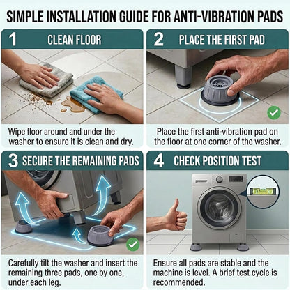 🏠 Anti-Vibration Washing Machine Stabilizer Pads