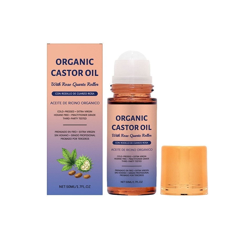 Alcuras® Organic Golden Castor Oil Roll-On with Rose Quartz