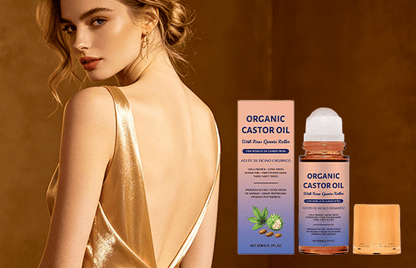 Alcuras® Organic Golden Castor Oil Roll-On with Rose Quartz