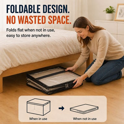 🔥Buy 1 Get 1 Free📢Large Heavy-Duty Thick Plastic Clear Storage Bag for Clothes, Moving & Storage