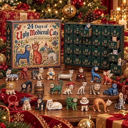 🐈🏰 24 Days of Ugly Medieval Cats Advent Calendar