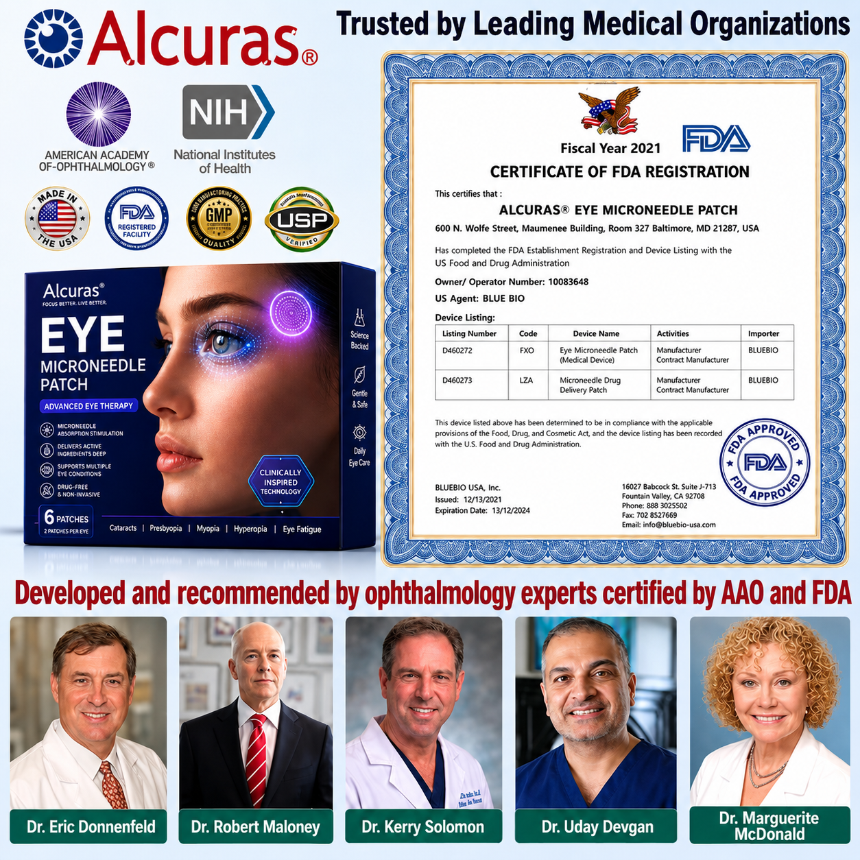 Alcuras® Transdermal Vision-Repair Eye Microneedle Patch✅FDA Approved(Suitable for presbyopia, dry eye syndrome, glaucoma, and cataracts)