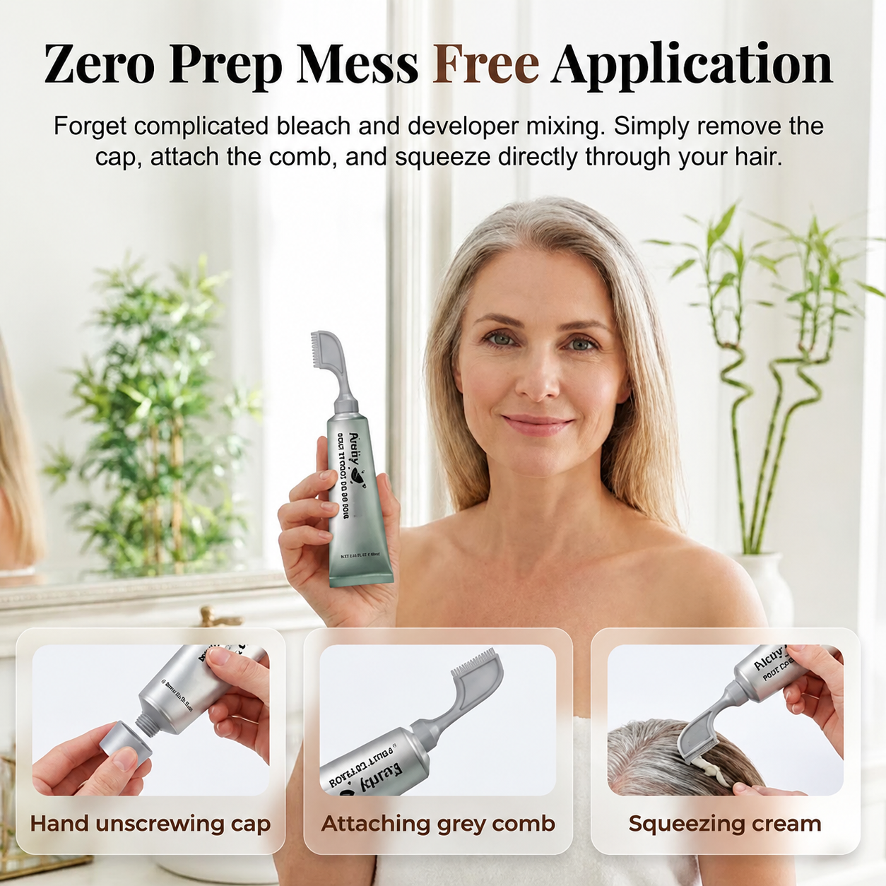 Fruit Hair Dye Cream, Covers Gray & Nourishes✨
