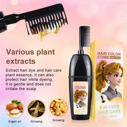 💇‍♀️Super popular items at 50% off🦄3-in-1 Hair Dye Comb🎁