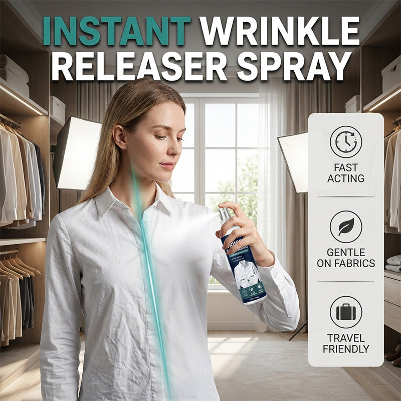 ✨Last Day 49 % OFF✨ Instant wrinkle release – no iron, travel-ready, static-free & fresh.