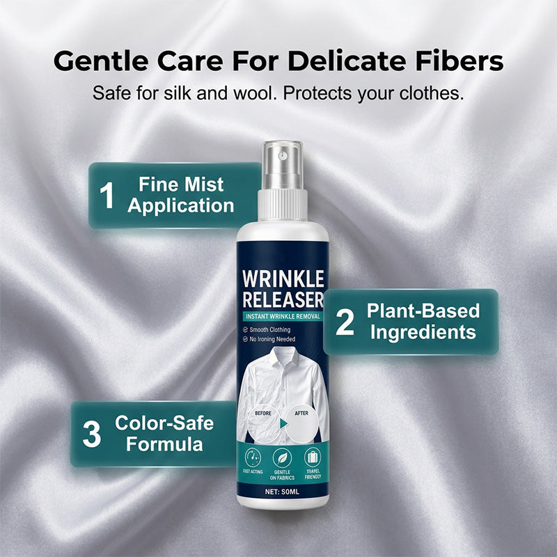✨Last Day 49 % OFF✨ Instant wrinkle release – no iron, travel-ready, static-free & fresh.