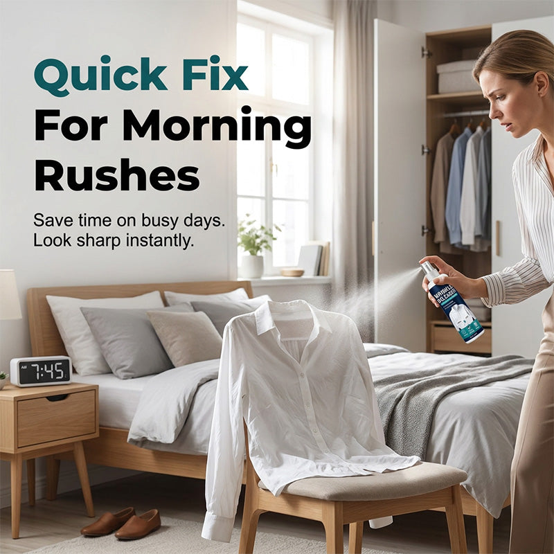 ✨Last Day 49 % OFF✨ Instant wrinkle release – no iron, travel-ready, static-free & fresh.